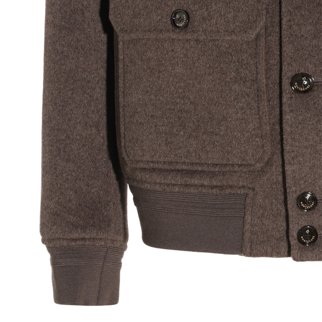 Montecore High Collar Button Flap Pocket Jacket