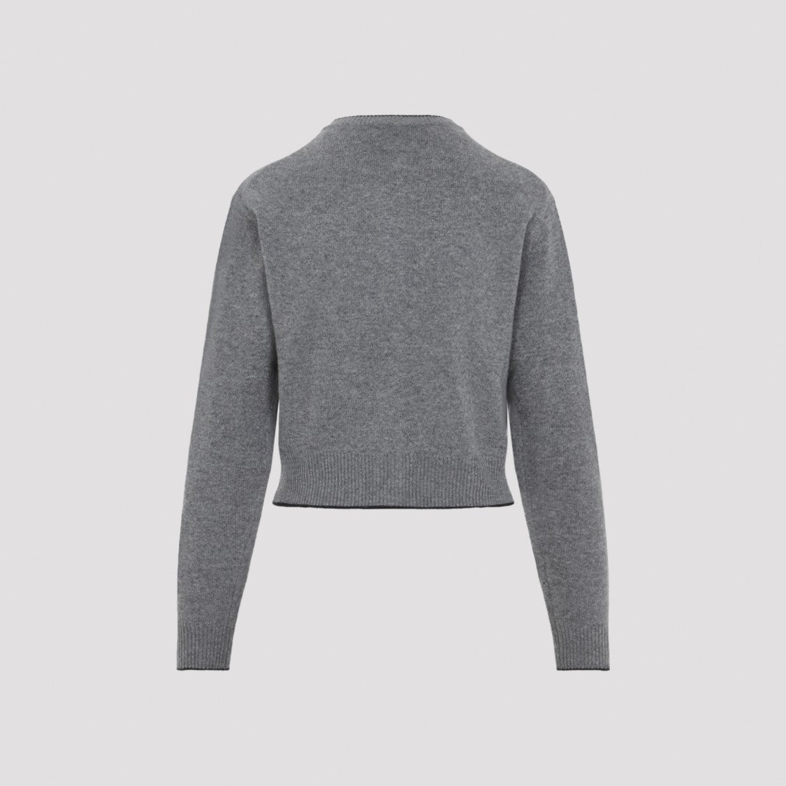 Chloé Cropped Cardigan With Heart-Shaped Patch And Contrast Trimming