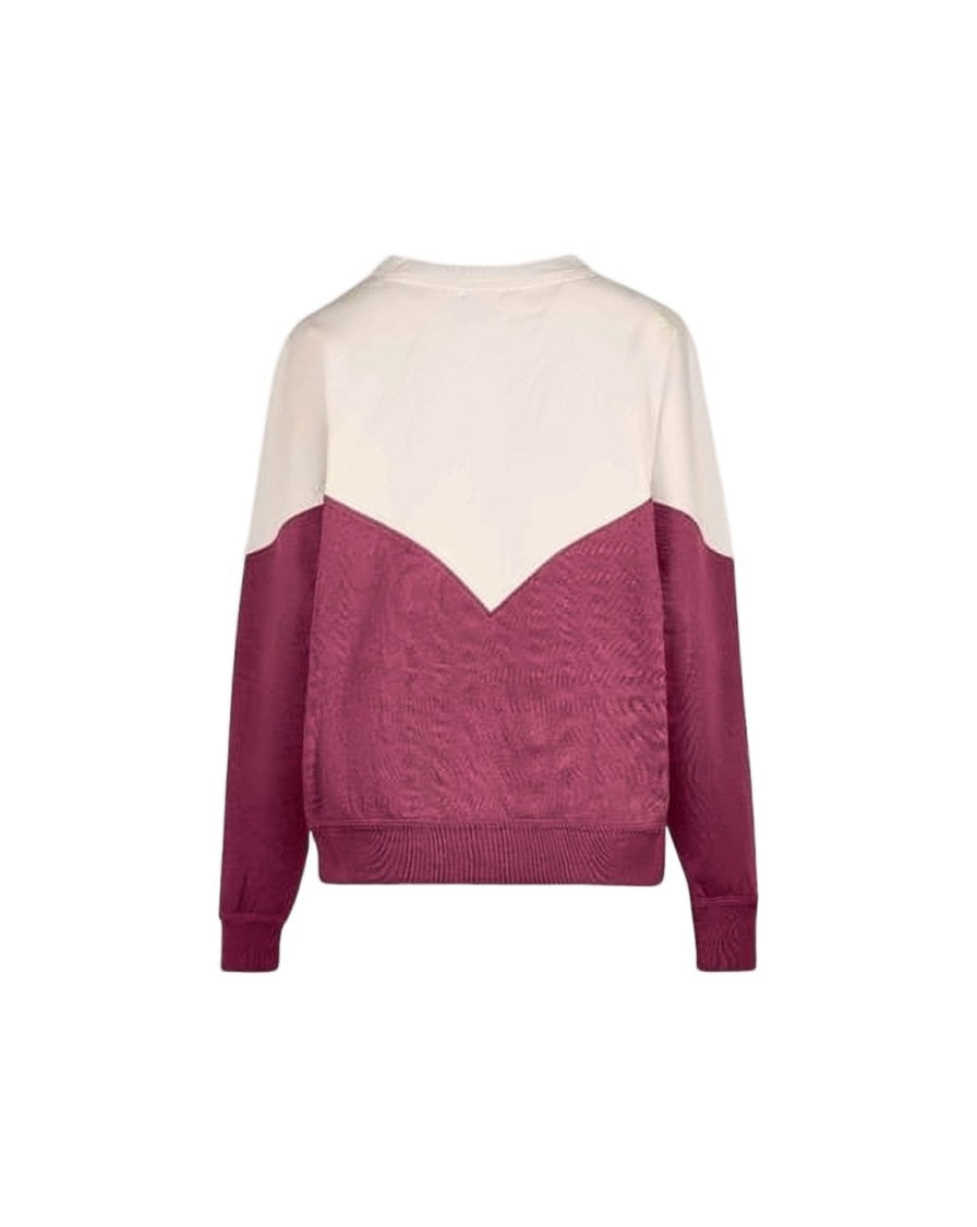 Isabel Marant Color-Block Long-Sleeve Top With Bold Lettering