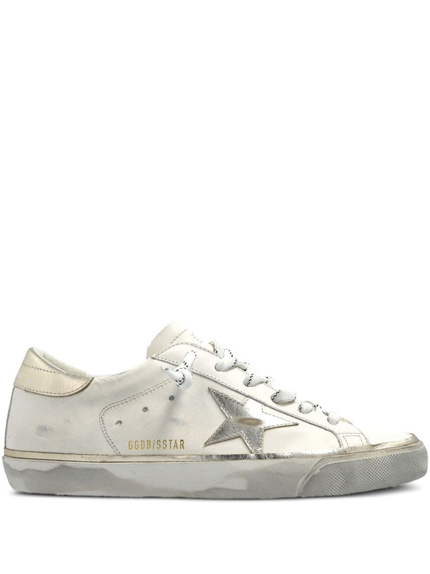 Golden Goose Classic Round Toe Sneakers With Branded Heel Counter