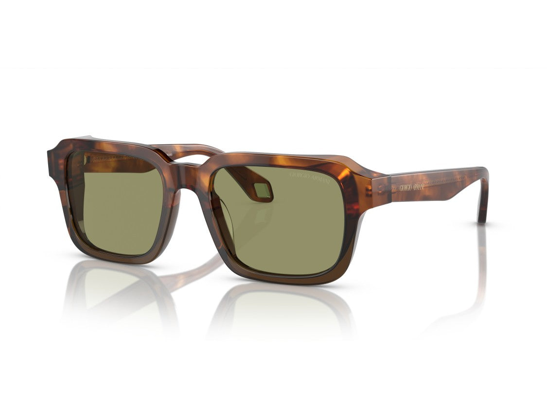 Giorgio Armani Tortoiseshell 0Ar8194u Oversized Square Sunglasses