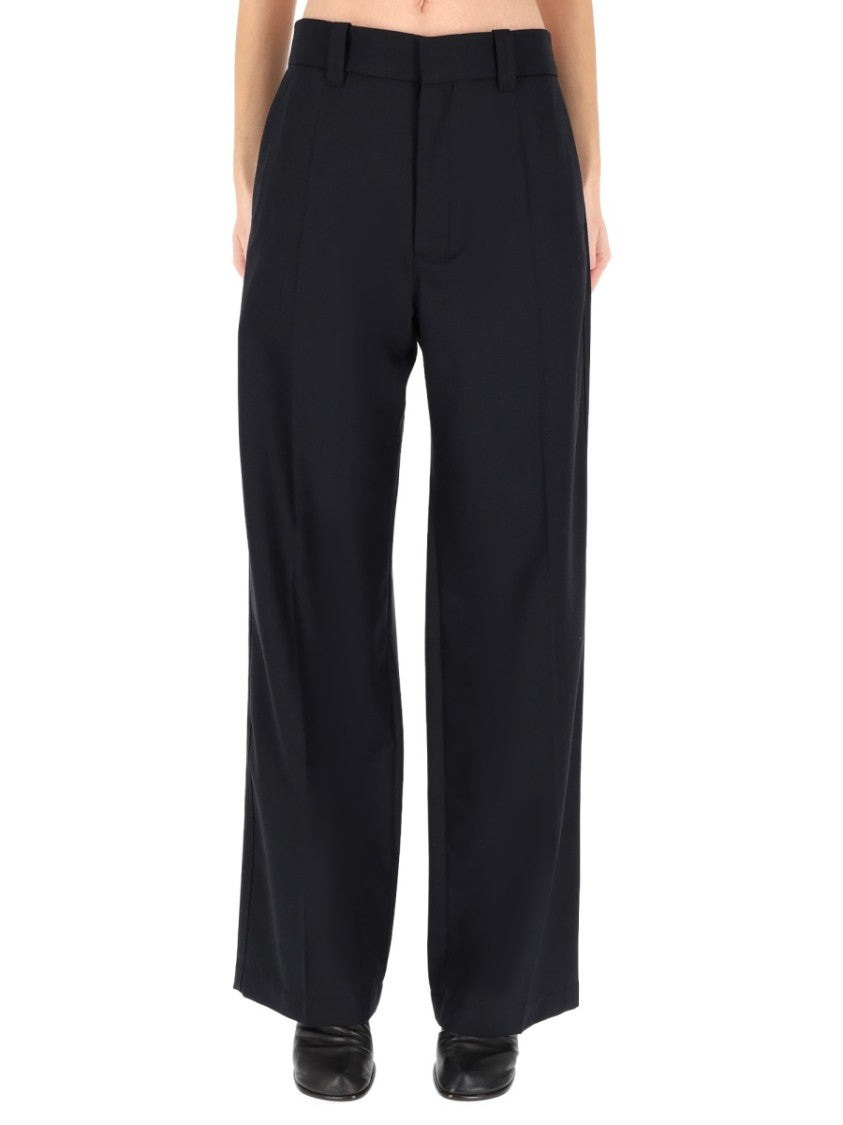 Lemaire Blue Straight-Leg Tailored Formal Pants
