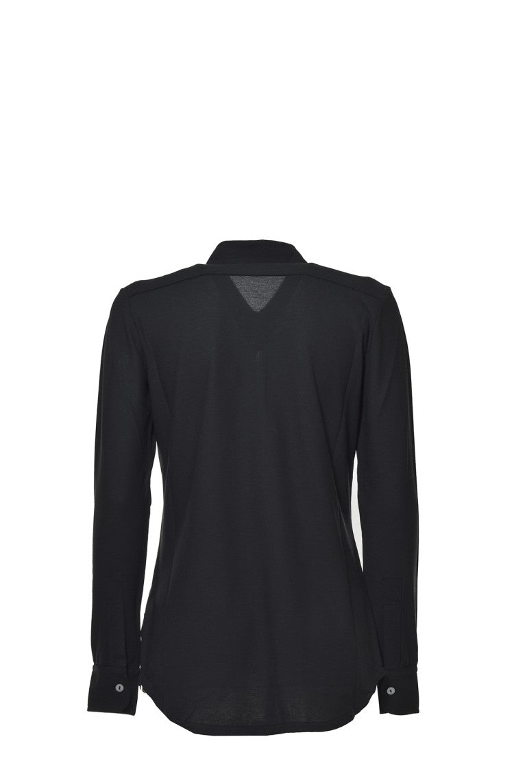 Zanone Slim-Fit Stretch Cotton Knit Shirt With Mother-Of-Pearl Buttons