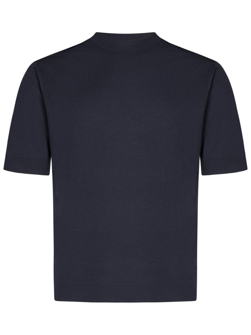 Cruciani Midnight Blue Crew Neck T-Shirt