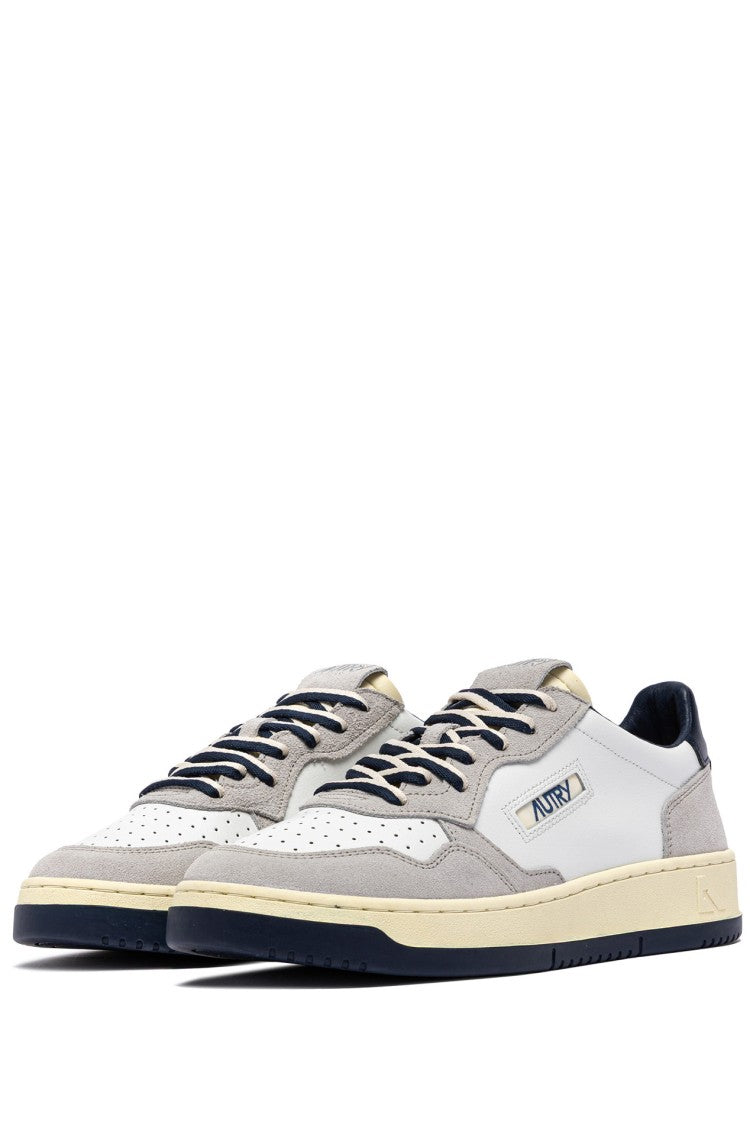 Autry White Grey Medalist Suede Sneakers