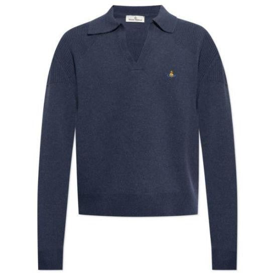 Vivienne Westwood Deep V-Neck Wool And Cashmere Knit Sweater