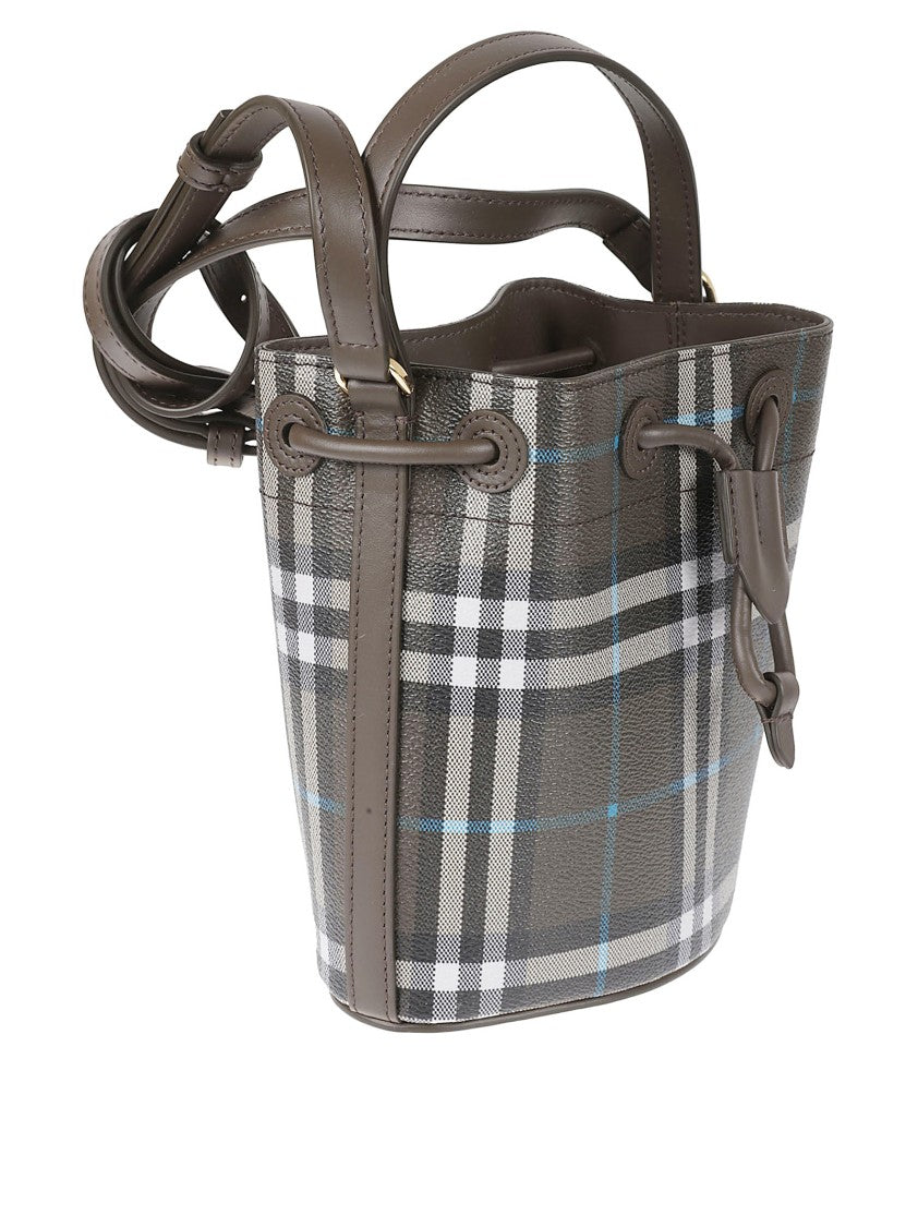 Burberry Iconic Check Pattern Bucket Bag