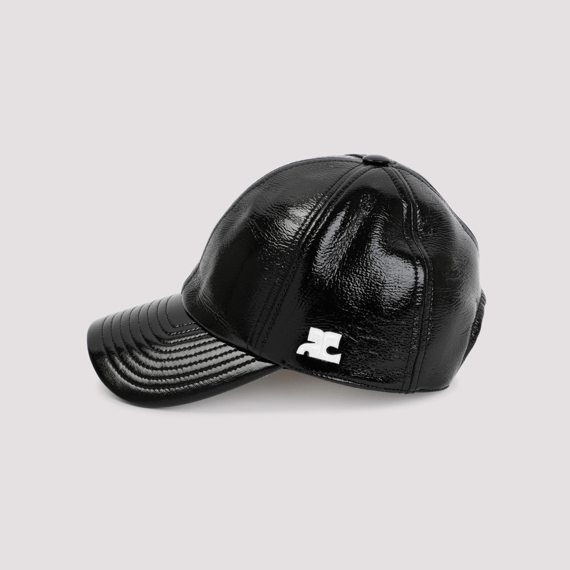 Courrèges Black Signature Vinyl Cap