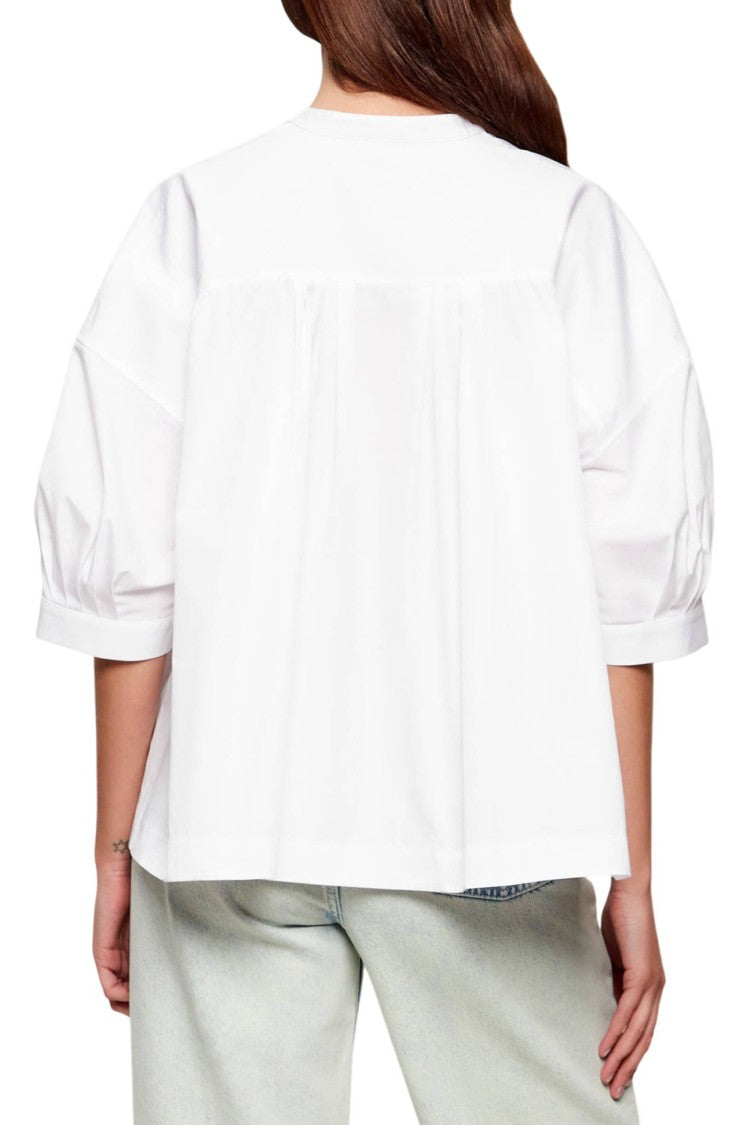 Boss White Bollana V Neck 3/4 Shirt