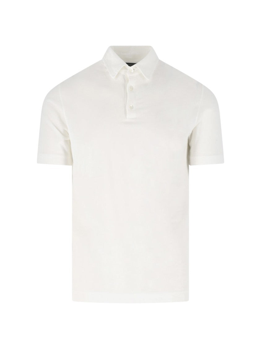 Zanone Icecotton' Polo Shirt – White Cotton