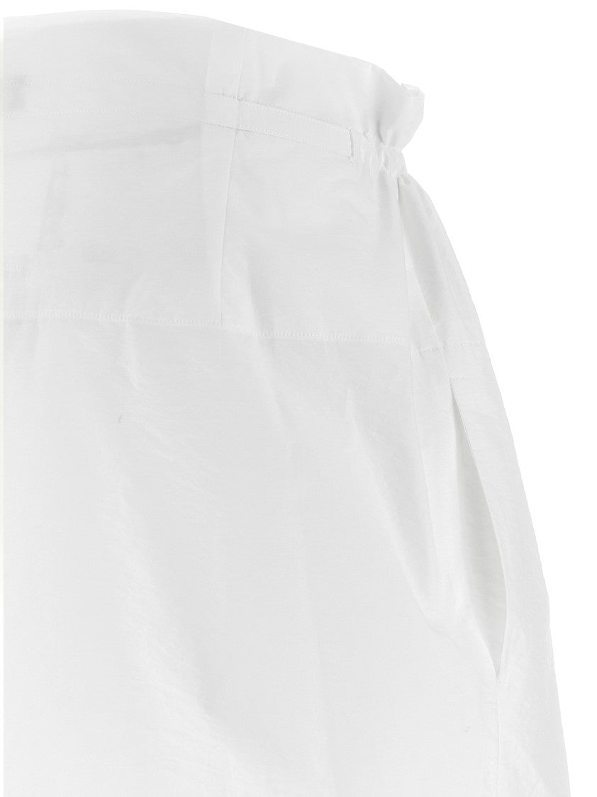 Fabiana Filippi Bag Style Midi Skirt With Drawstring Waist