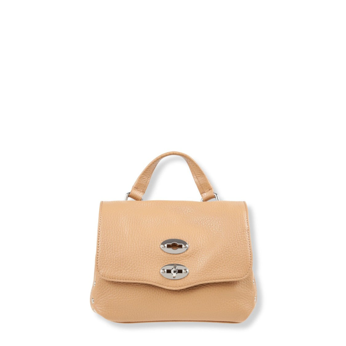 Zanellato Calf Leather Handbag With Adjustable Shoulder Strap