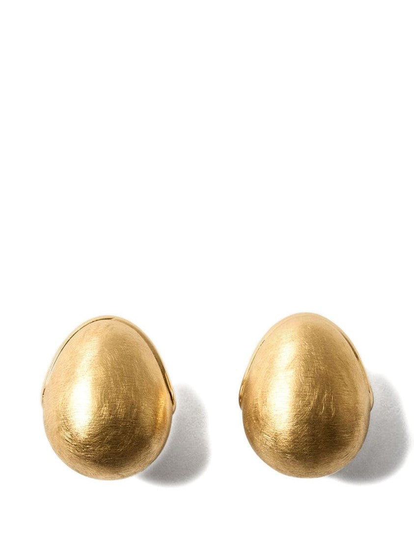 Jacquemus Gold-Tone Textured Finish Drop Earrings