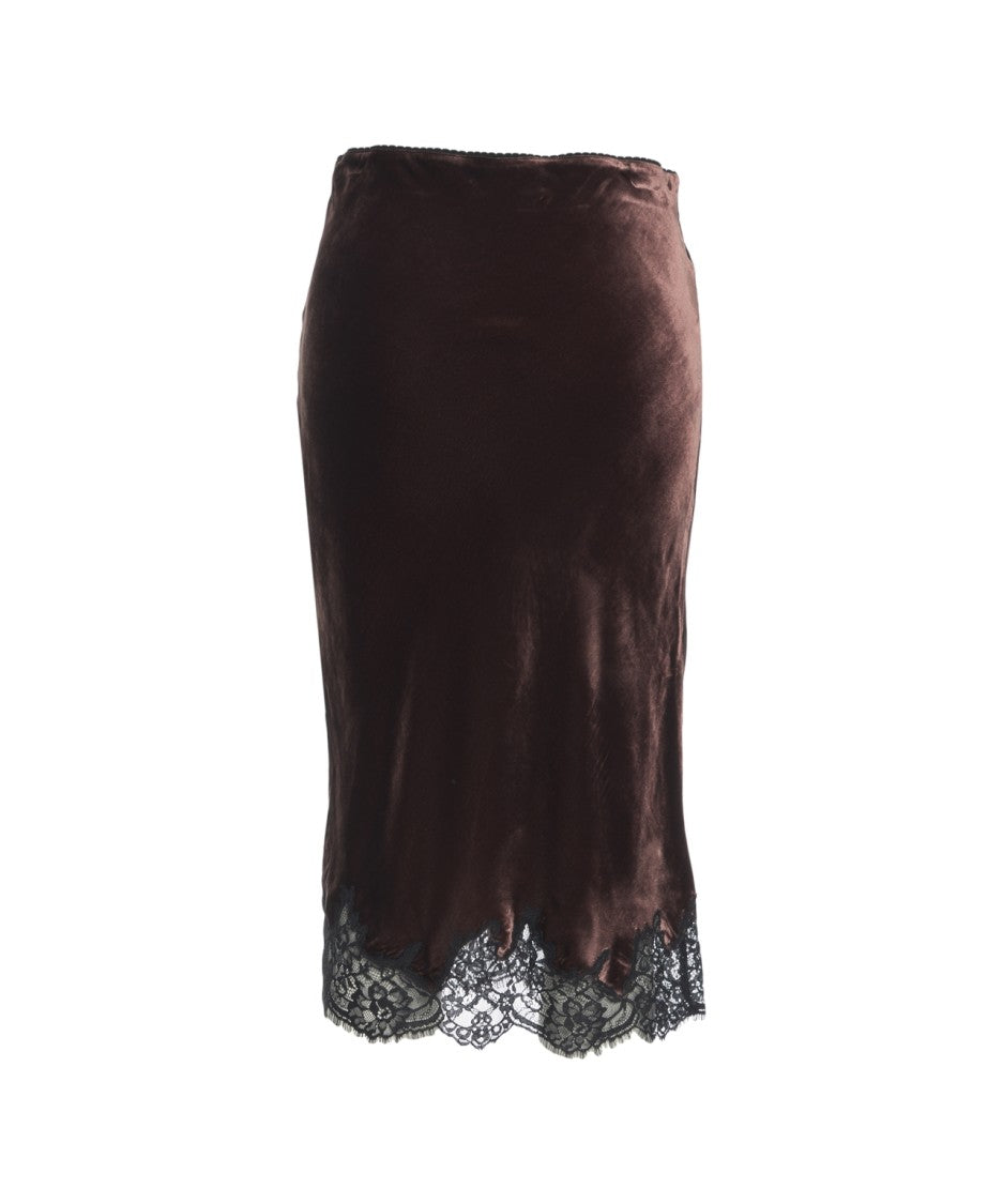 Herskind Tess' Velvet Midi Skirt