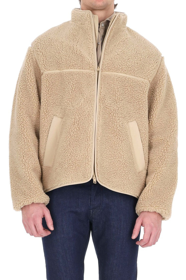 Maison Kitsuné Oversized Teddy Bomber Jacket