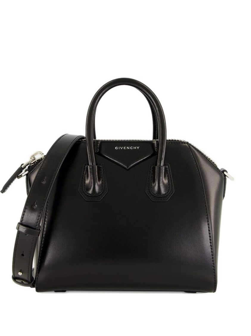 Givenchy Box-Shaped Calf Leather Handbag With Detachable Shoulder Strap