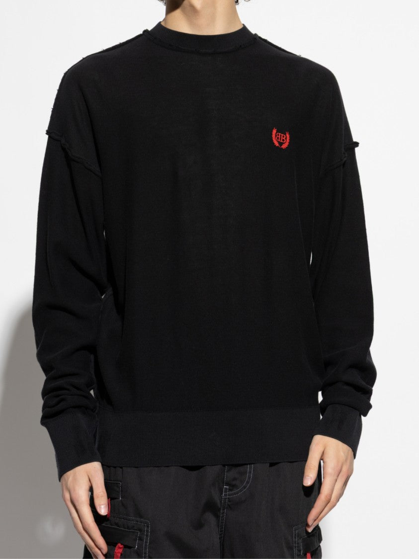 Balenciaga Bb Monogram Logo Oversize Sweater
