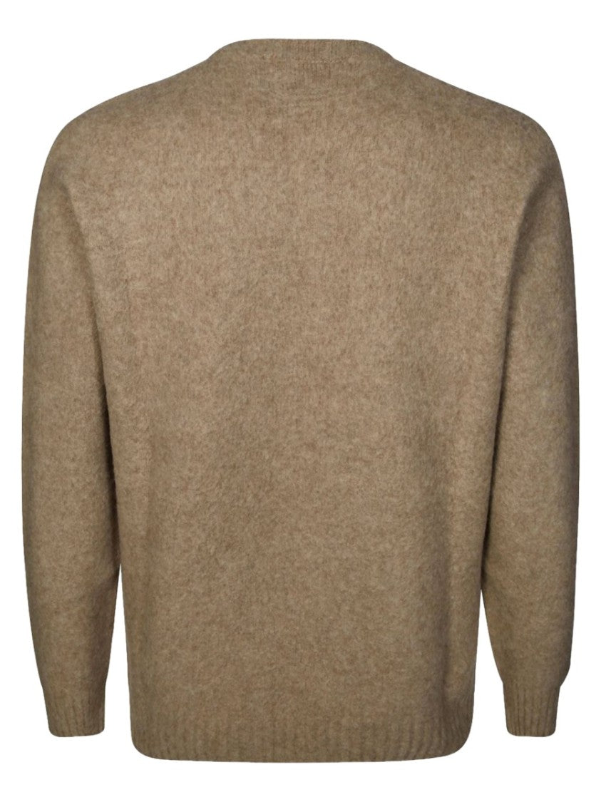 Drumohr Multicolor Crewneck Textured Knit Sweater