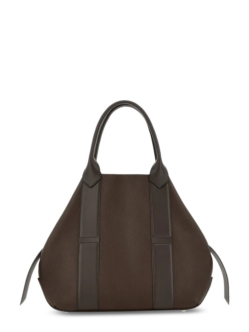 Hogan Structured Leather Tote Bag