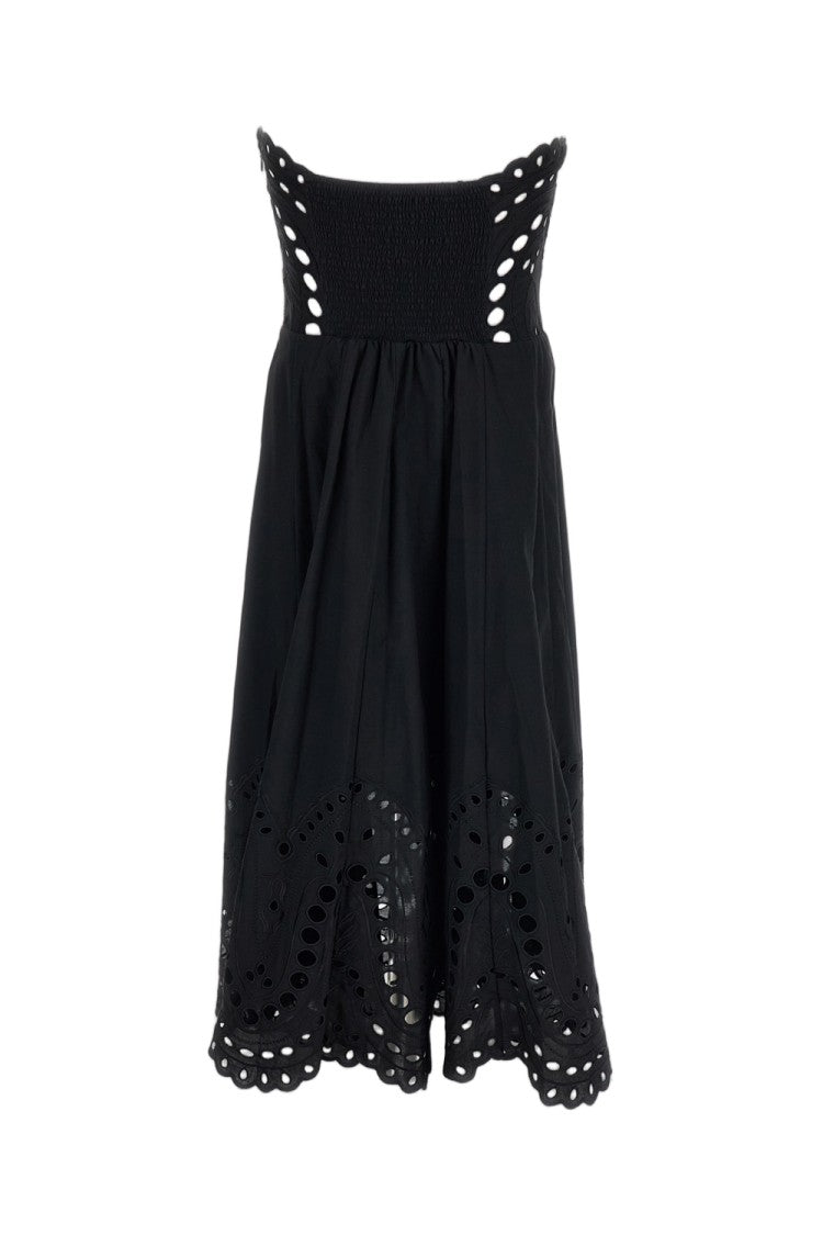 Charo Ruiz Ibiza Black Marlin Cotton-Blend Dress