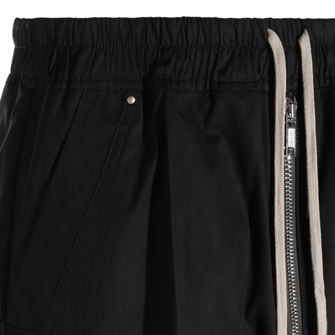 Rick Owens Tapered Trousers With High Elastic Waistband And Utility Pockets