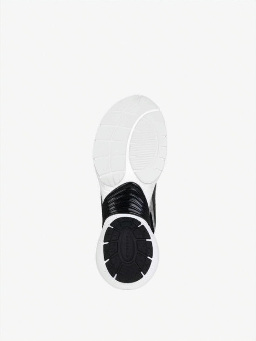 Givenchy Futuristic Metallic Silver And Black Mesh Sneakers