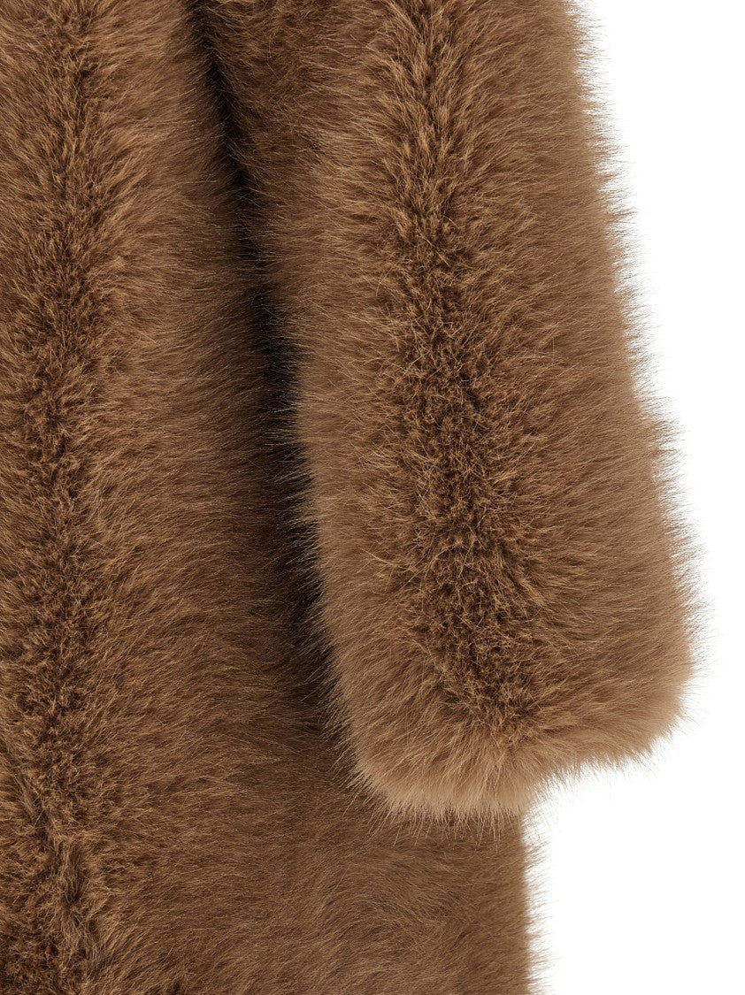 B&B Couture Biscuit' Eco Fur Coat