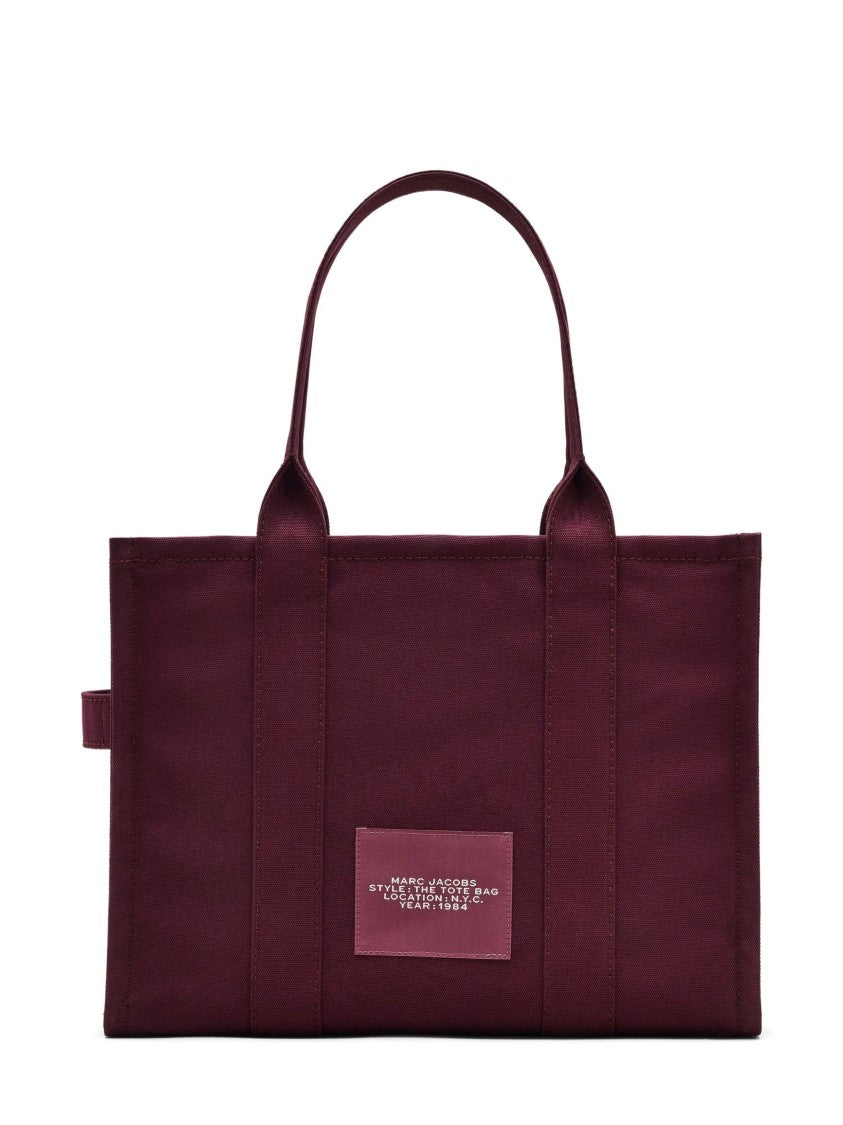 Marc Jacobs Plum Purple Cotton Large Tote Bag