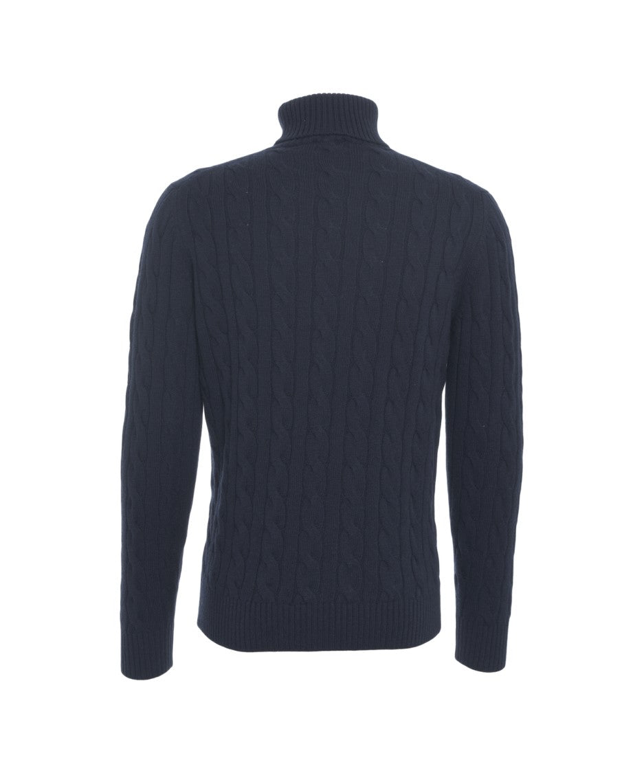 Kangra Turtleneck Sweater With Cable Knit Pattern