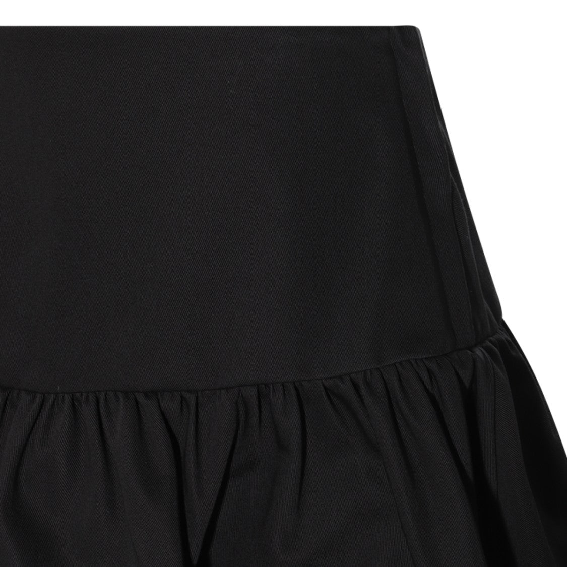 Jil Sander Pleated Cotton Midi Skirt With High Waist And Elasticized Inserts