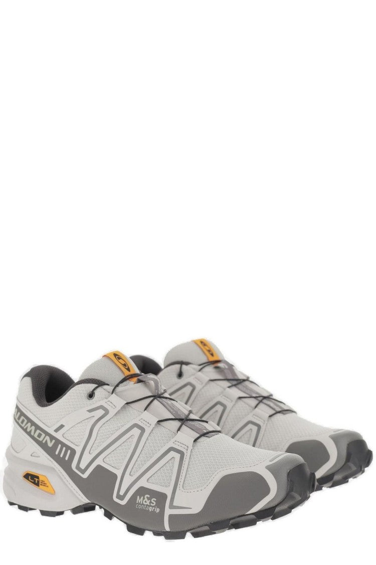 Salomon Sporty Grey Sneakers With Quick-Lace System