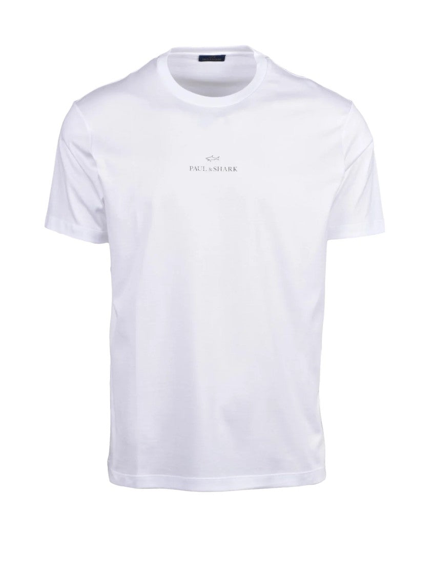 Paul & Shark White Gold Minimalist T-Shirt