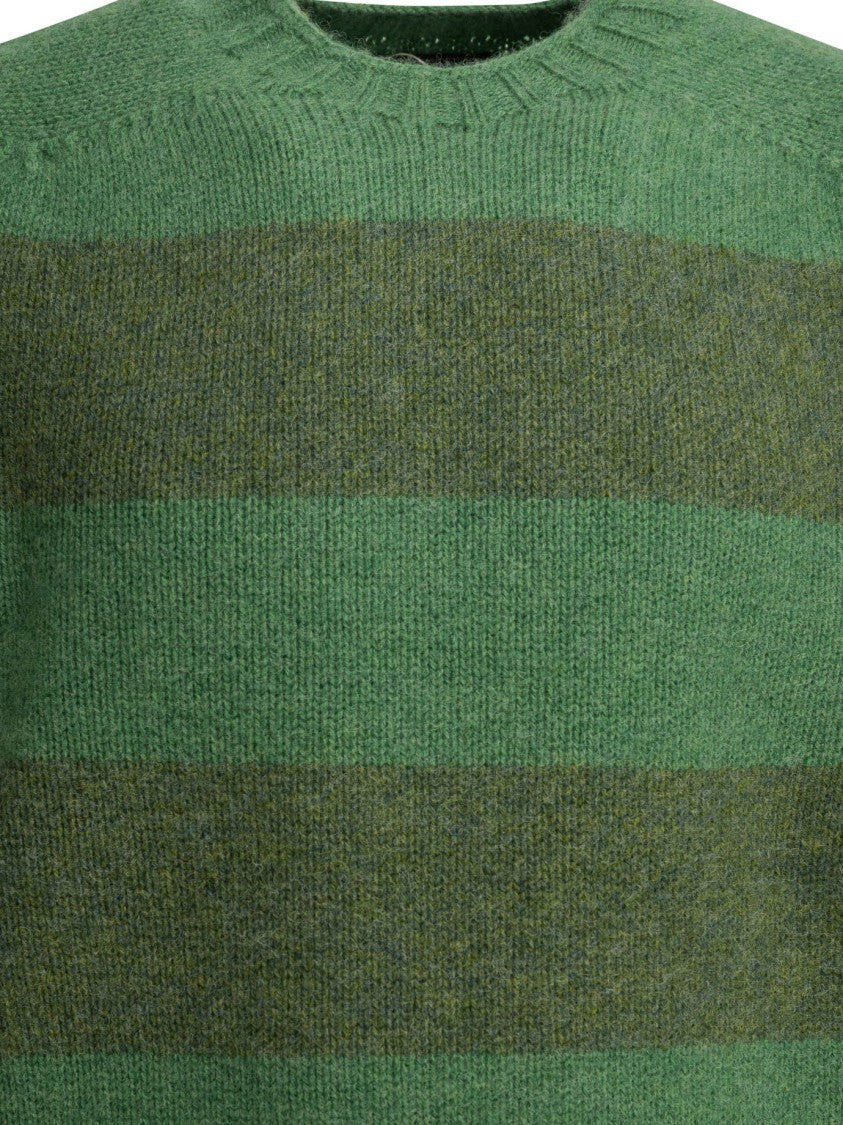 Beams Plus Broad Horizontal Stripe Knitwear Sweater