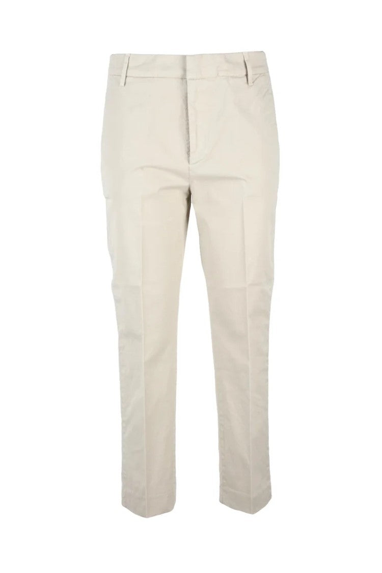 Dondup Cotton Elastane Trousers - Beige