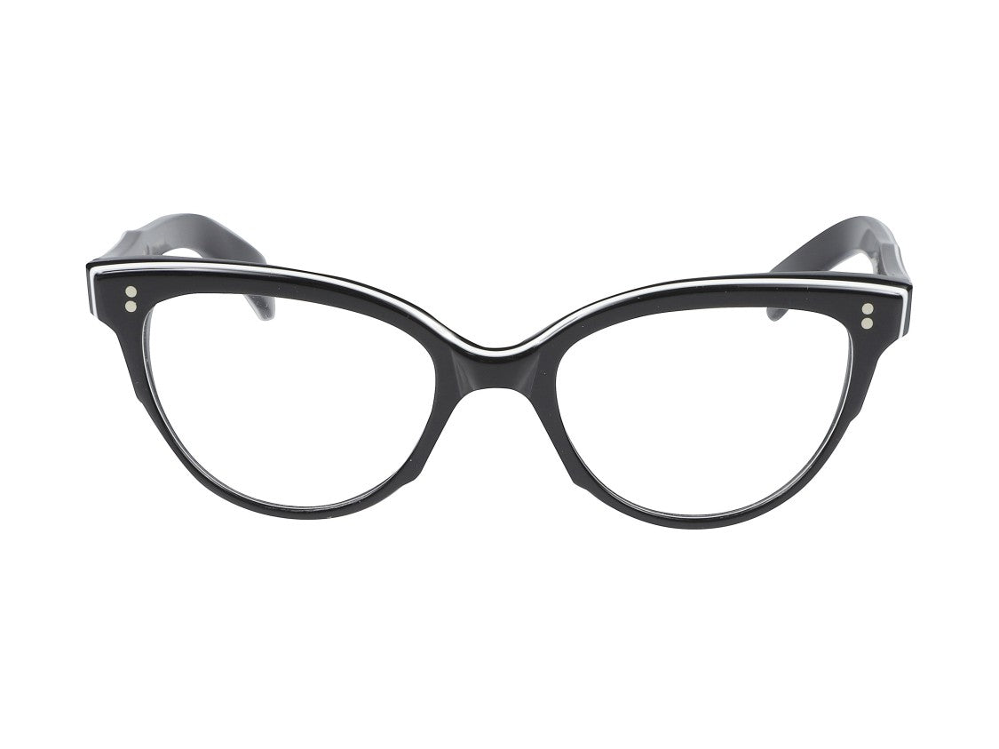 Kador Black Monya Glossy Cat-Eye Eyeglasses