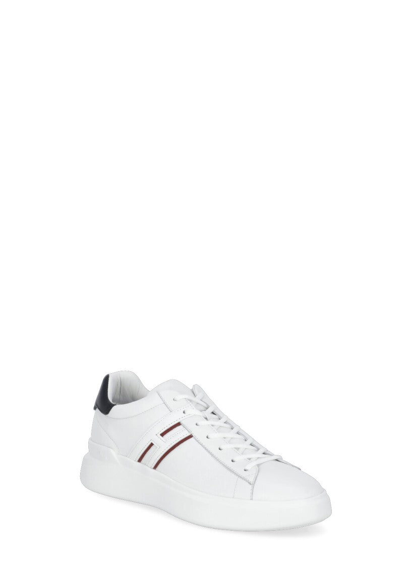 Hogan White H580 Contrasting Heel Sneakers