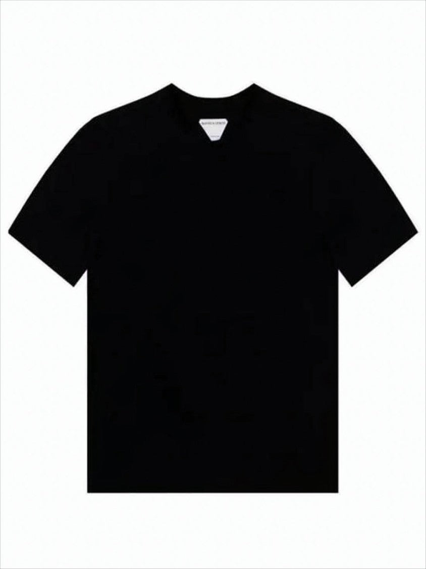 Bottega Veneta Minimalist V-Neck Black T-Shirt