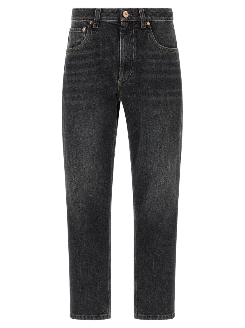 Brunello Cucinelli The Straight Leg Jean-Mid Rise' Jeans