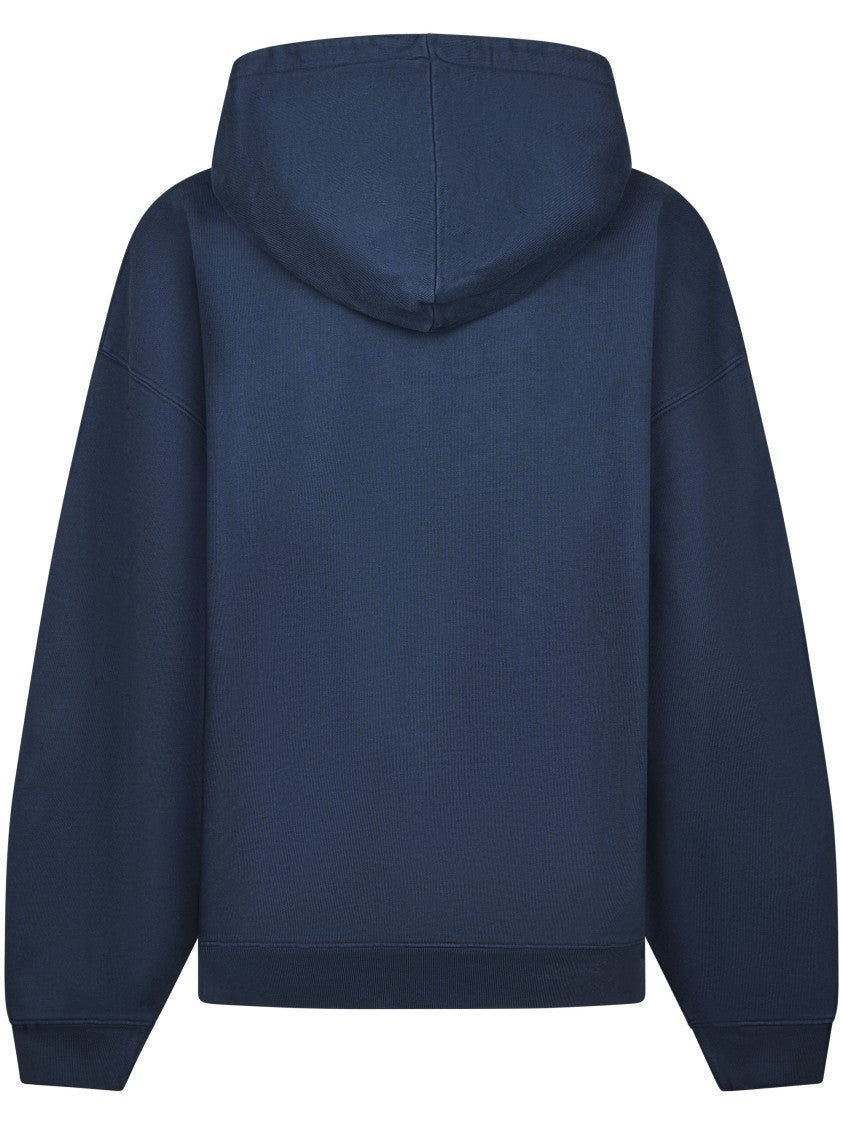 Anine Bing Relaxed-Fit Cotton Hoodie With Stencil Print