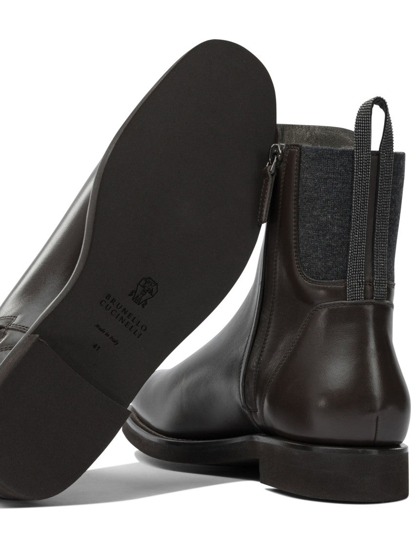 Brunello Cucinelli "Chelsea Boot" Ankle Boots