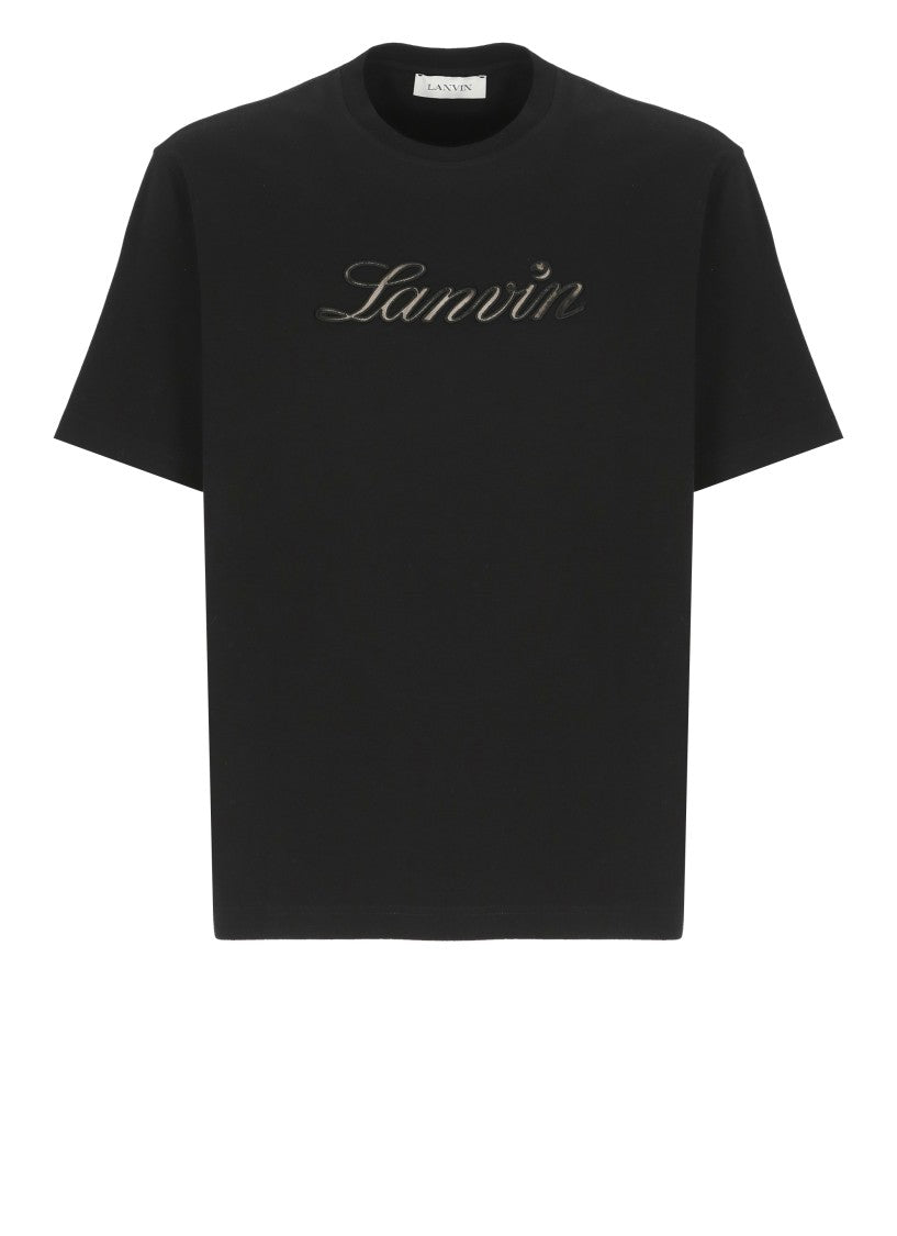 Lanvin Black Cotton T-Shirt