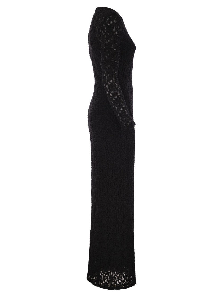 Max Mara Sarta - Tight-Fitting Cloqué Lace Dress