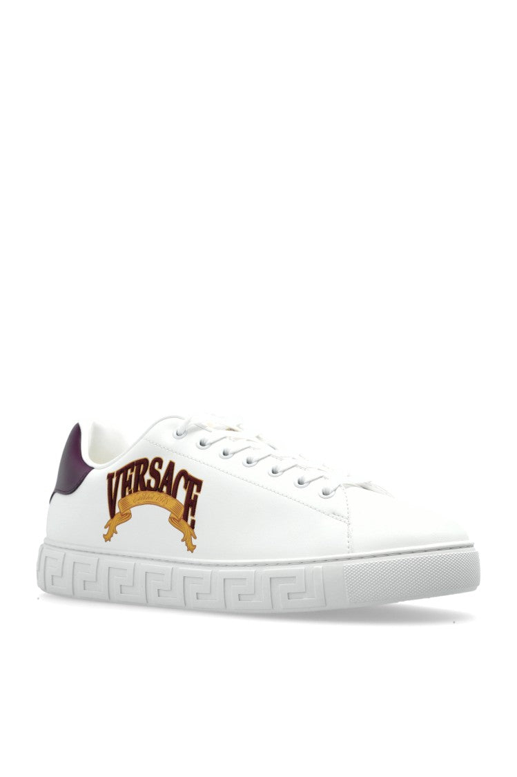 Versace Sports Shoes With Embroidered Logo