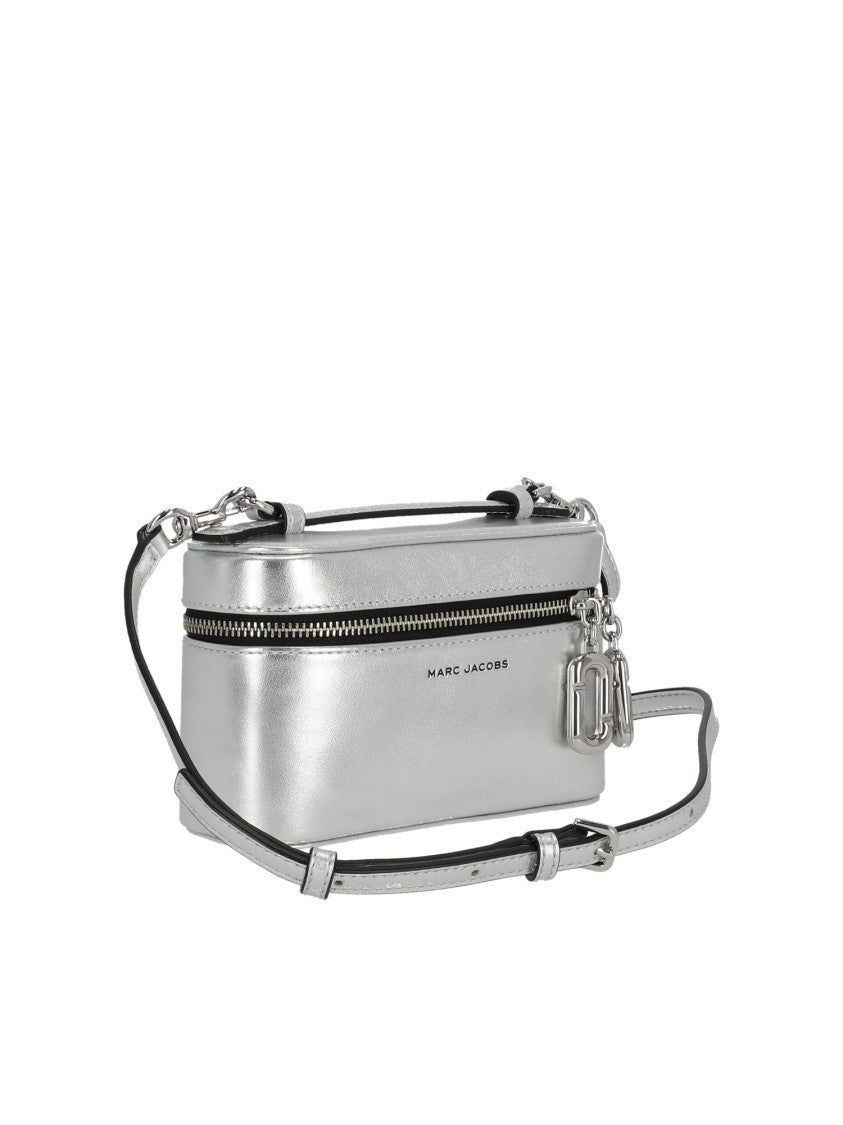 Marc Jacobs Silver The East West Vanity Leather Bag