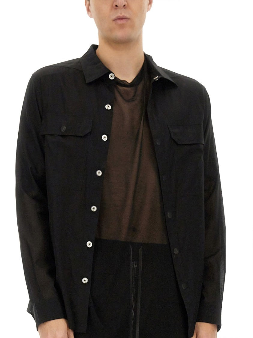 Rick Owens Outershirt In Celadon