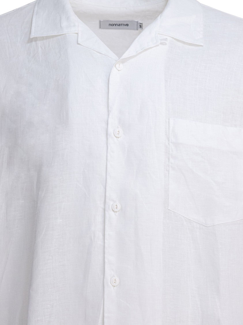 Nonnative Classic Short-Sleeved Linen Shirt