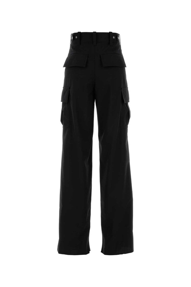 Bottega Veneta Black Wool Cargo Pant