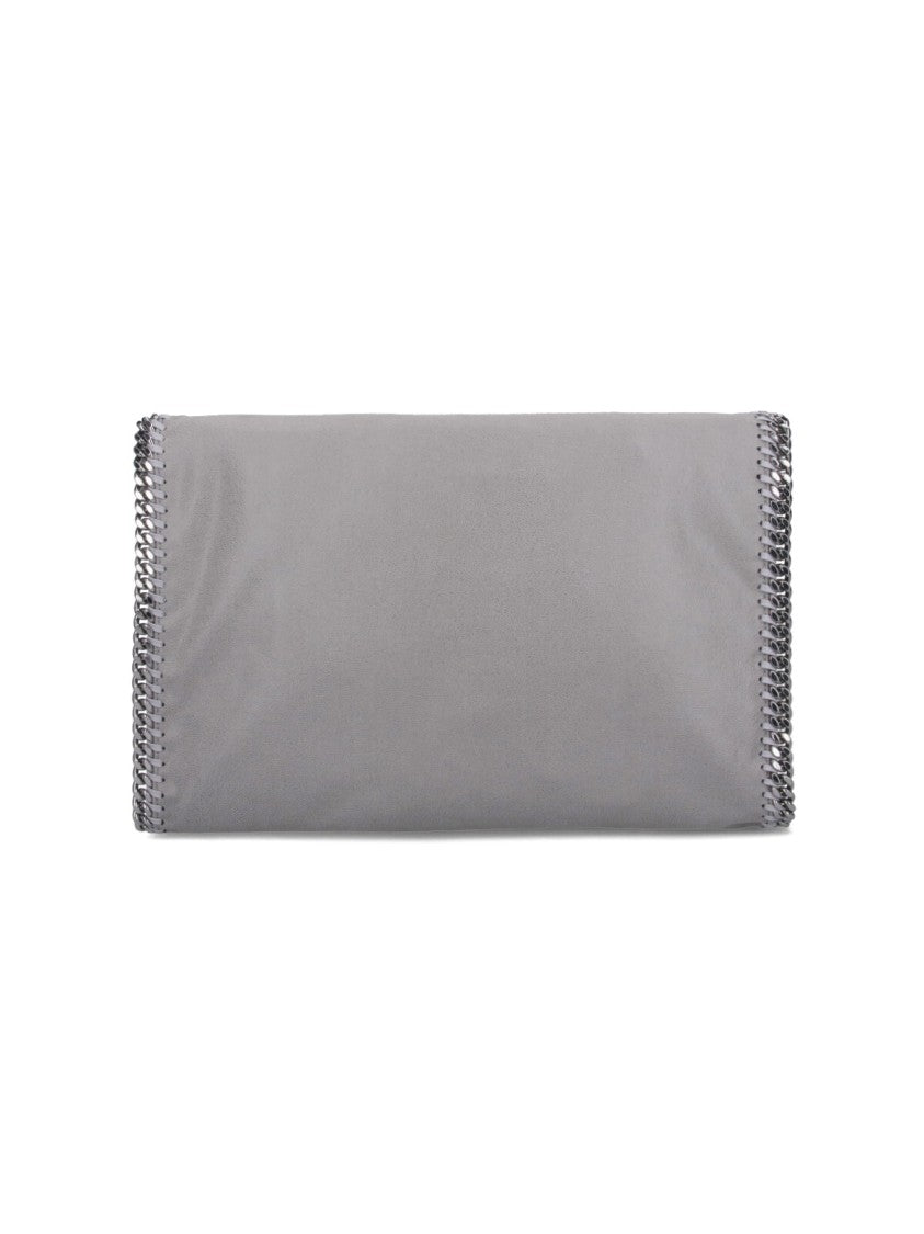 Stella Mccartney Grey Rectangular Silver Chain Shoulder Bag
