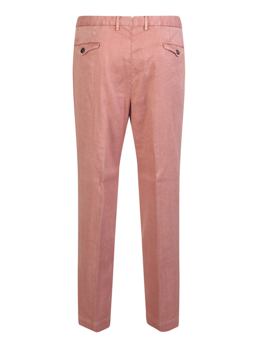 Dell'oglio Linen-Blend Pink Trousers