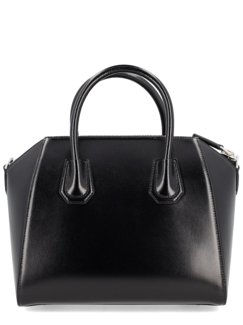 Givenchy Structured Small Handbag With Polished Finish And Silver Accents